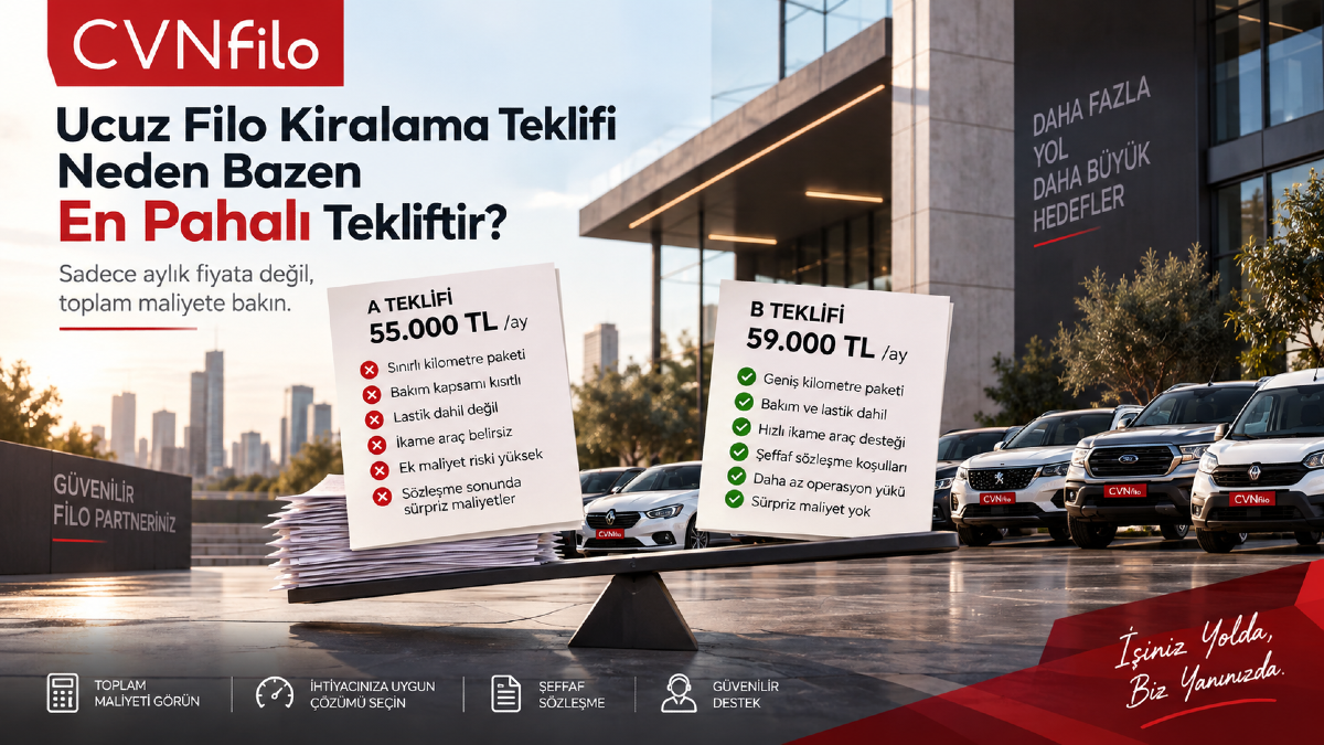 Ucuz Filo Kiralama Teklifi Neden Daha Pahalı Olabilir?