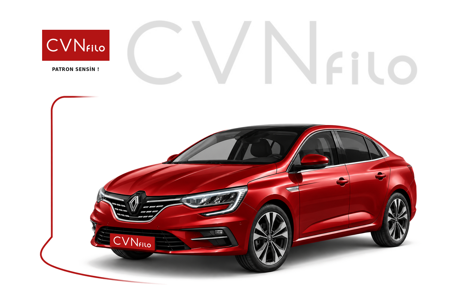 Renault Megane Sedan 1.3 Tce Icon Edc 140HP uzun dönem kiralama